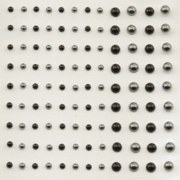 Perlitas adhesivas de 3 y de 5 mm.