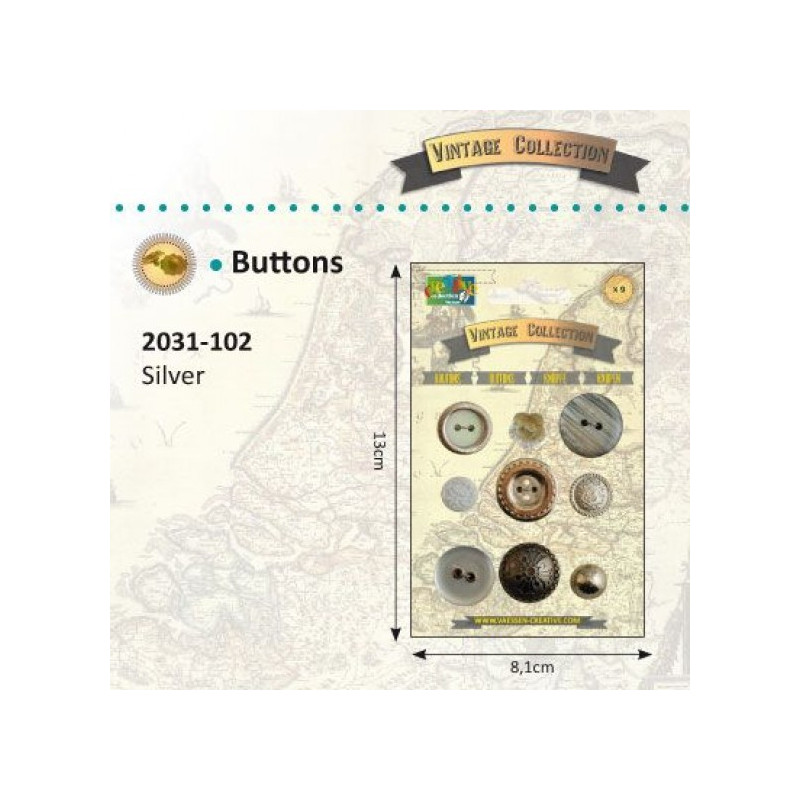 Vintage buttons - Vintage Collection.