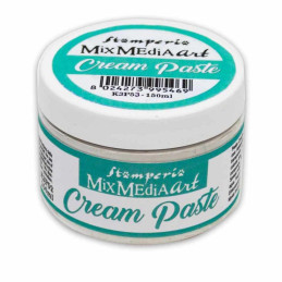 Cream Paste Mix Media Art - Stamperia