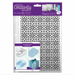 Docrafts A5 Clear Stamp - Moroccan Lattice.