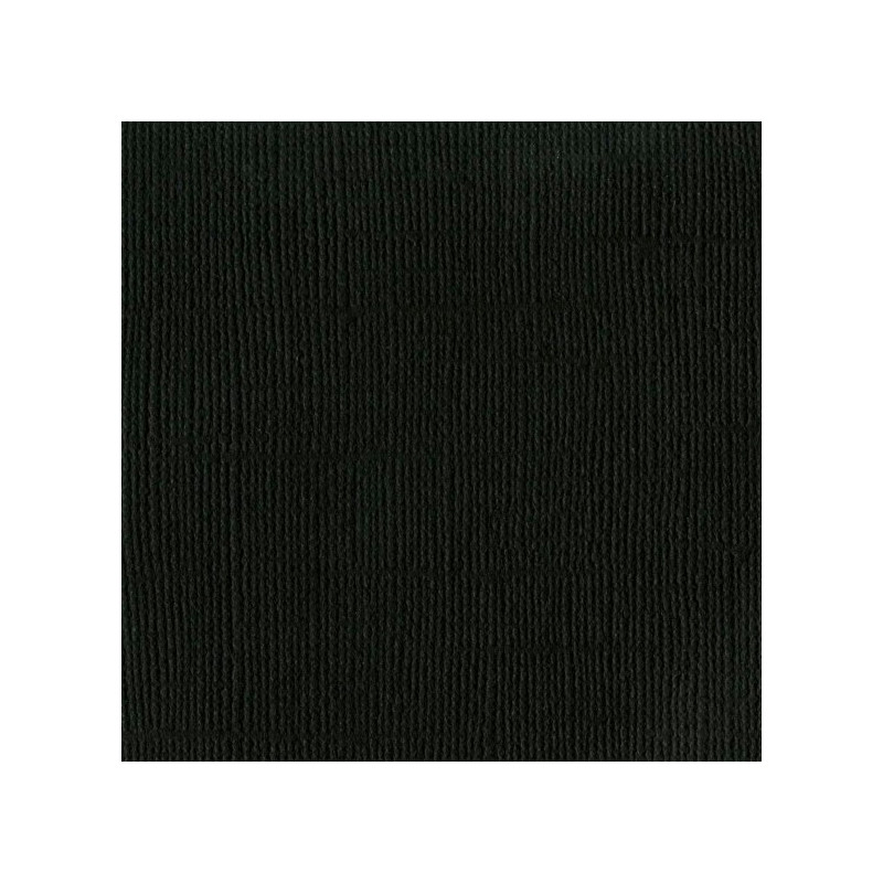 Cartulina básica texturizada Bazzill canvas - Negro