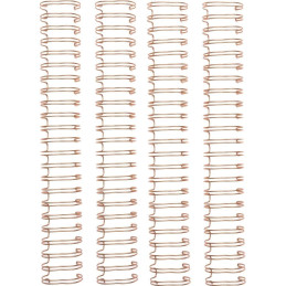 Wire-0 de 1&quot; - Pack de 4 espirales 1.90 cm. Oro rosa