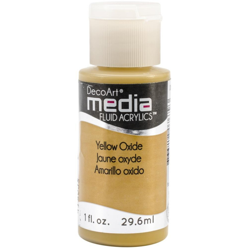 Decoart Media Fluid Acrylic Paint - Yellow Oxide