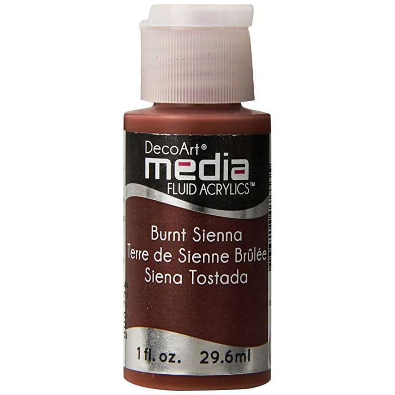 Decoart Media Fluid Acrylic Paint - Burnt Sienna
