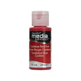 Decoart Media Fluid Acrylic Paint - Cadmium Red