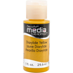Decoart Media Fluid Acrylic Paint - Diarylide Yellow