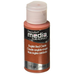 Decoart Media Fluid Acrylic Paint - English Red Oxide