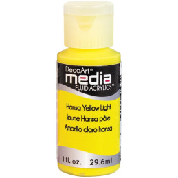 Decoart Media Fluid Acrylic Paint - Hansa Yellow Light
