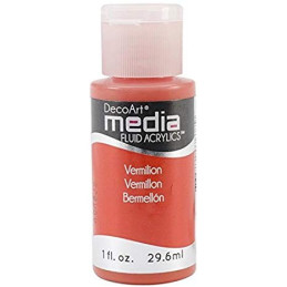 Decoart Media Fluid Acrylic Paint - Vermilion