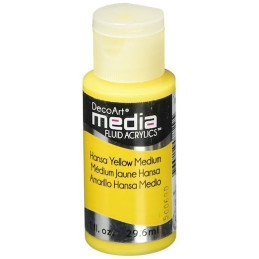 Decoart Media Fluid Acrylic Paint - Hansa Yellow Medium