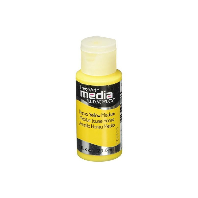 Decoart Media Fluid Acrylic Paint - Hansa Yellow Medium