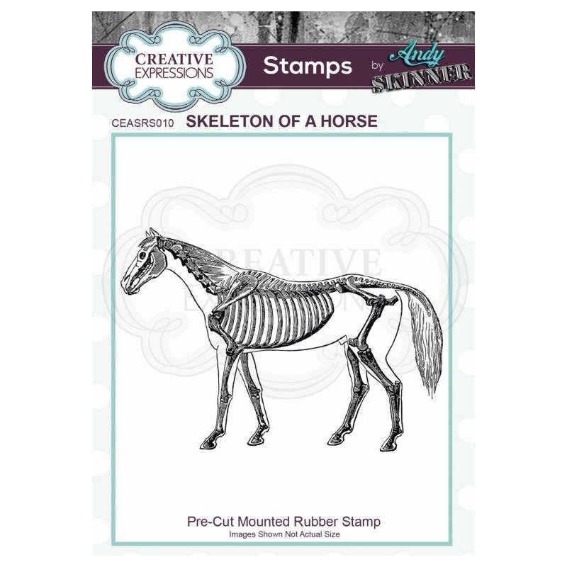 Sello de caucho Skeleton of a Horse by Andy Skinner