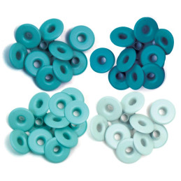 Eyelets Wide Aqua - We are Memory Keepers