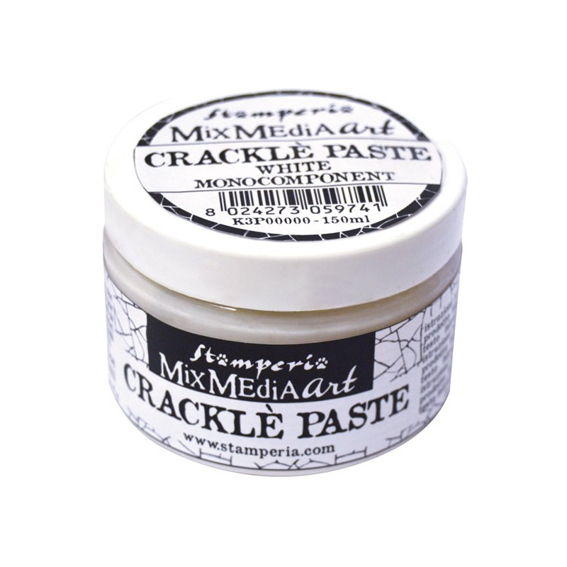 Crackle Paste blanco monocomponent 150 ml. Stamperia