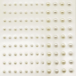 Perlitas adhesivas de 3 y de 5 mm.