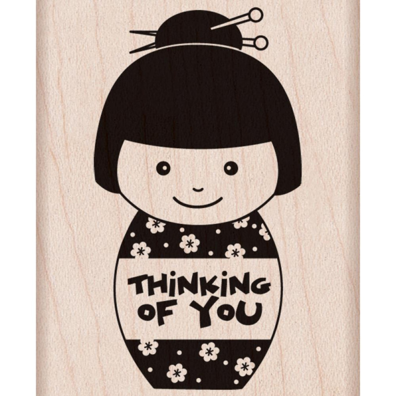 Hero Arts Mounted Rubber Stamp - Thinking Of You Girl