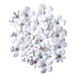 Kit de 28 flores blancas