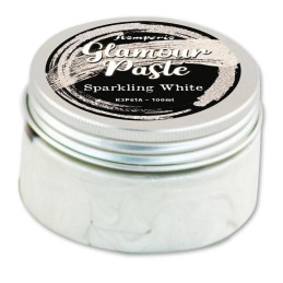 Glamour Paste Stamperia. - Sparkling white