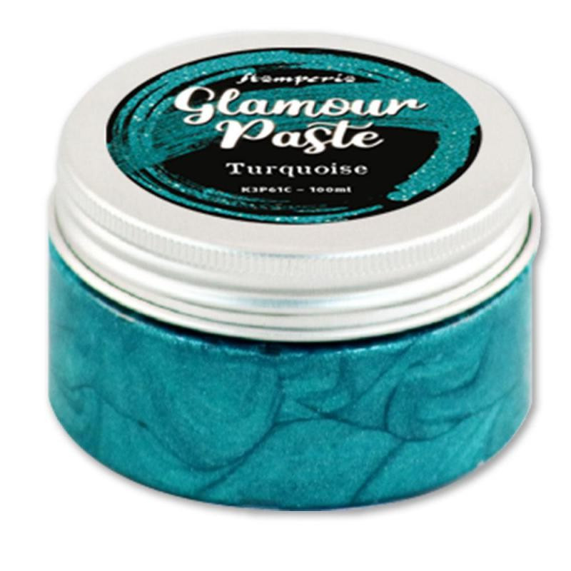 Glamour Paste Stamperia. - Turquoise
