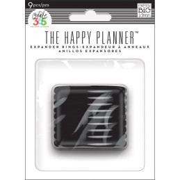 Happy Planner Anillas color negro - 1,75"