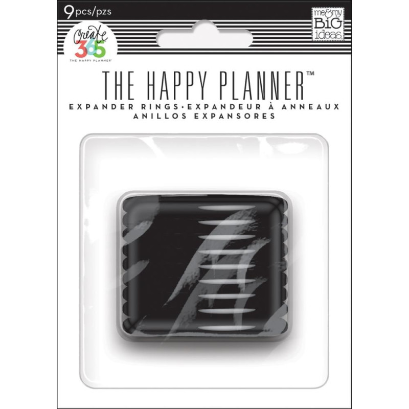 Happy Planner Anillas color negro - 1,75"
