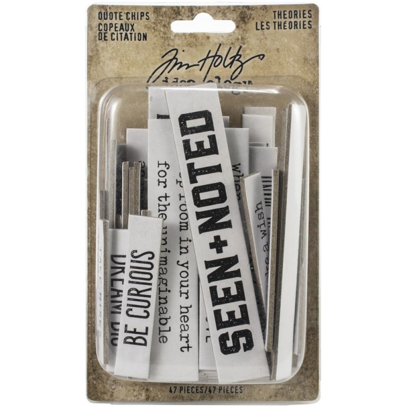 Tim Holtz Idea-Ology Chipboard Quote Chips