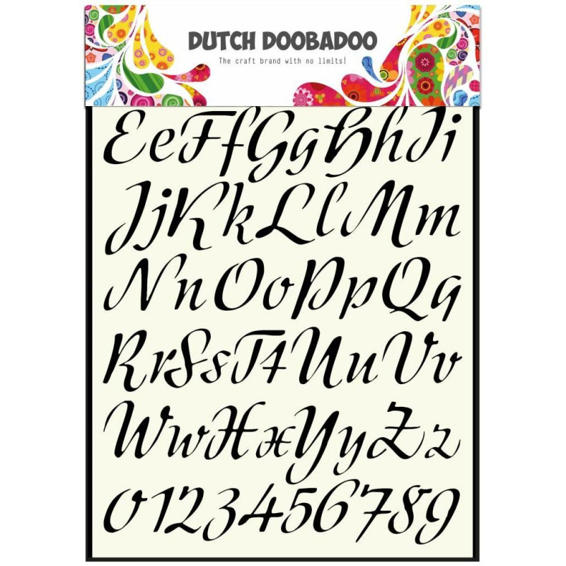 Stencil Dutch Doobadoo A4 - Alphabet