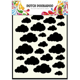 Stencil Dutch Doobadoo A5 - Clouds
