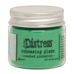 Tim Holt Distress Embossing glaze Cracked pistachio