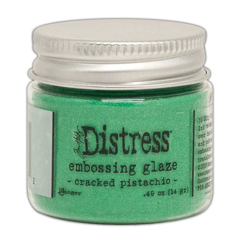 Tim Holt Distress Embossing glaze Cracked pistachio