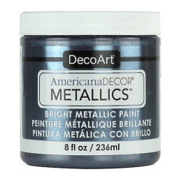 Pintura Americana Bright Metallic Plata Estaño - 236 ml.