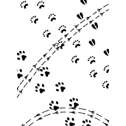 Carpetas de repujado Darice - animal tracks
