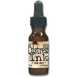 Distress ink - tea dye
