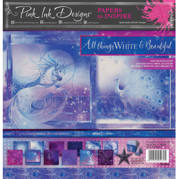 Kit de Papeles 30 x 30 Pink Ink Designs All Things White & Beautiful