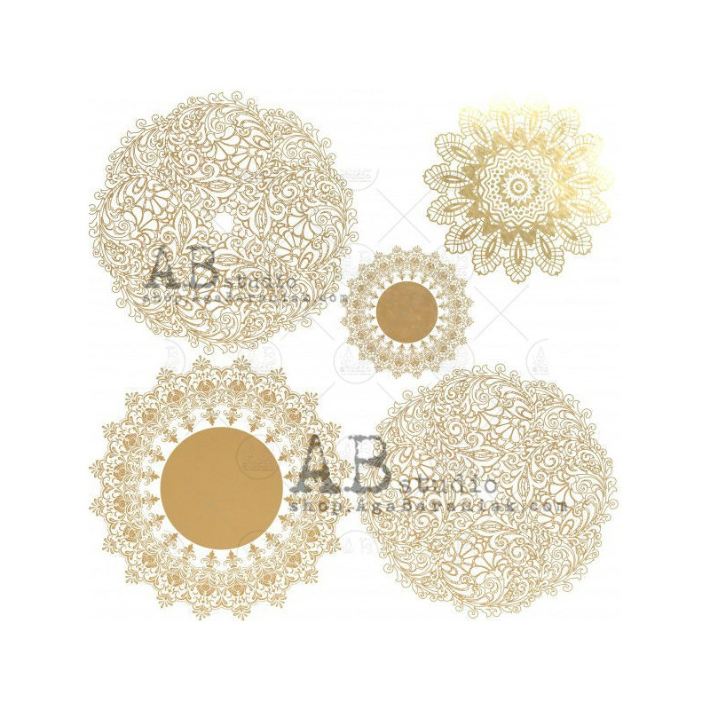 ABStudio Gold scrapbooking paper "Glam paper" - Glam mandala