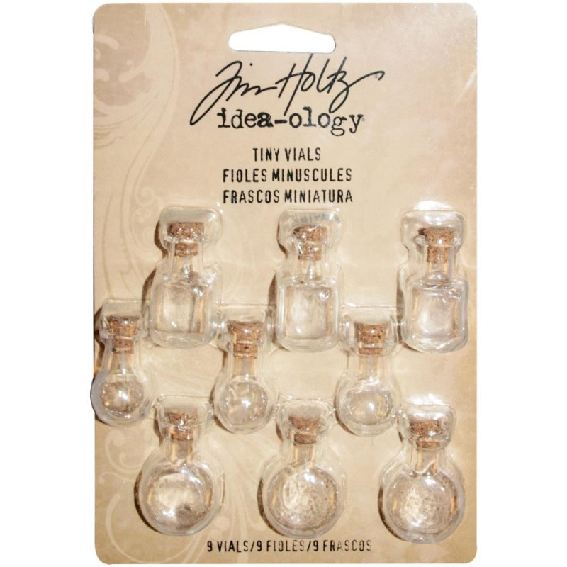 Idea-Ology Tim Holtz Corked Glass Vials