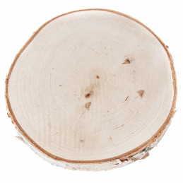 Rodaja de madera natural - 15 cm.