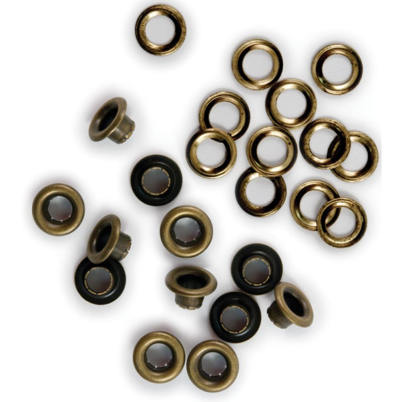 WE R MEMORY KEEPERS-Eyelets & Washers. Brass