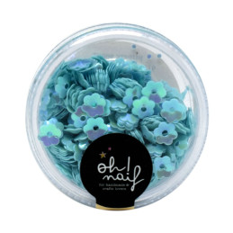 Lentejuelas Mini Flores Azules