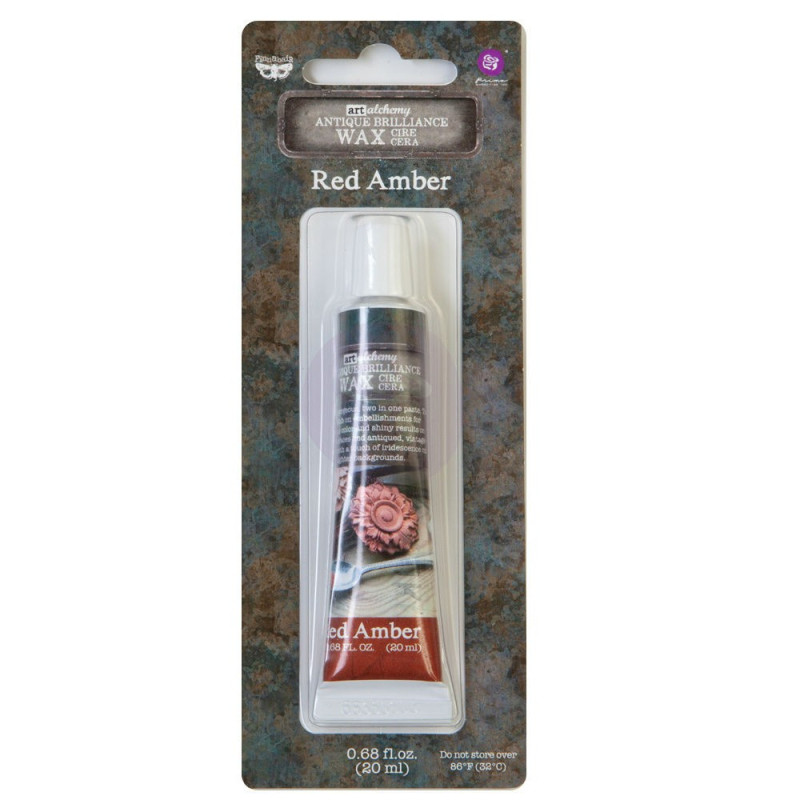 Cera Finnabair Art Alchemy Antique Brilliance Wax - Red Amber
