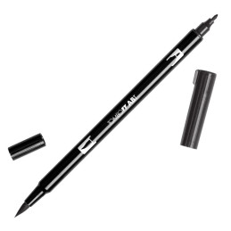 Rotulador Tombow dual pen Negro.