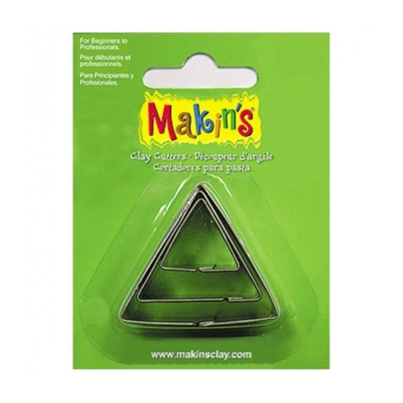Set de 3 cortadores Makin's Clay Forma de Triangulo
