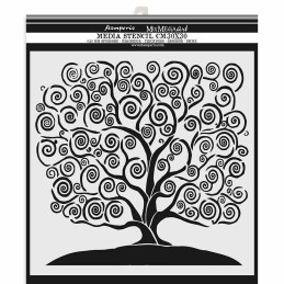 Stencil Stamperia - Tree of life