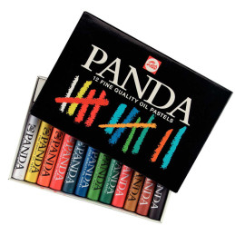 Caja de 12 Pasteles al Oleo Talens • Panda