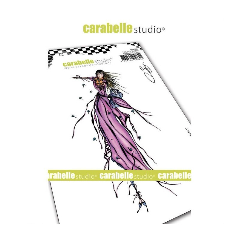 Sello de caucho Carabelle - The fairy and violin