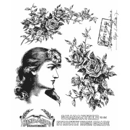 Kit de sellos de Tim Holtz - Lady Rose