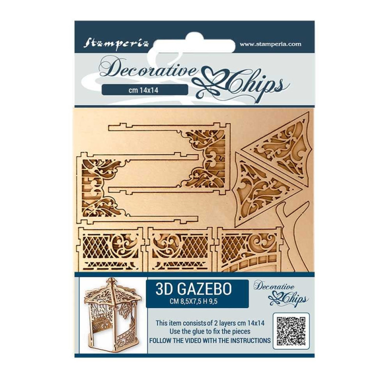 Stamperia Decorative chips - Sleeping Beauty Gazebo