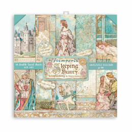 Kit de papeles de Scrapbooking 15 x 15 Stamperia - Sleeping Beauty