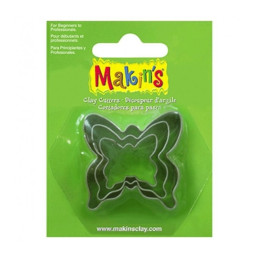 Set de 3 cortadores Makin's Clay Forma de mariposa