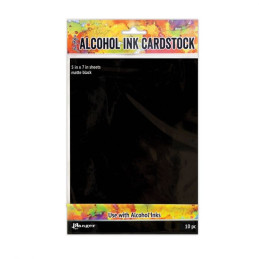 Tim Holtz alcohol ink cardstock black mate